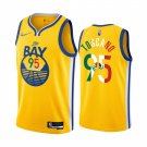 Men's All star Warriors #95 Juan Toscano-Anderson Yellow Jersey Mexico Edition