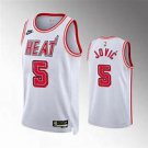Men's & Youth Miami Heat 5 Nikola Jovic classic Jersey white