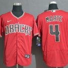 Men's & Youth Diamondbacks #4 Ketel Marte cool Base Jersey red