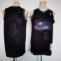 Men's 76ers #3 Allen Iverson Mitchell Ness Hardwood Classic Jersey Black