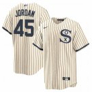 Mens White Sox #45 Michael Jordan field Jersey cream new