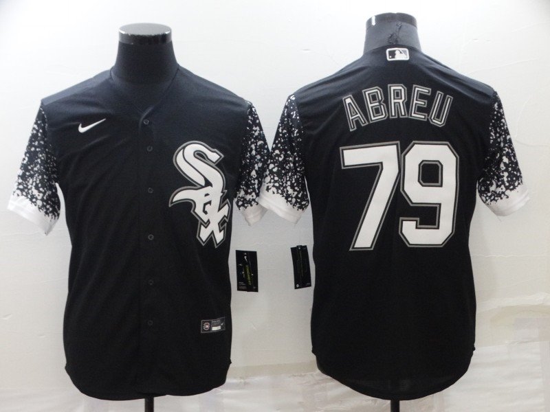 Men's CWS #79 Jose Abreu Black Drift Fashion Cool Base Jersey