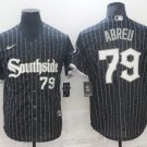 Men's CWS #79 Jose Abreu Black City Cool Base Jersey