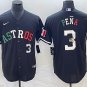 Men's HOU #3 Jeremy Pena Number Mexico Black Cool Base Stitched Player Jersey