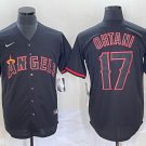 Men's Angeles #17 Shohei Ohtani Lights Out Black Fashion Cool Base Jersey