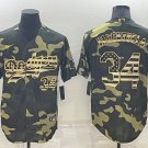 Men's Dodgers #34 Fernando Valenzuela Camouflage Jersey USA Flag
