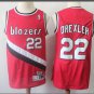 Men's Blazers 22# Clyde Drexler classic Basketball Jersey Red Throwback