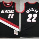 Men's Blazers 22# Clyde Drexler Classic Basketball Jersey Black Retro
