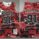 Men's Bulls #91 Dennis Rodman Retro Jersey Year Of The Rabbit 2023