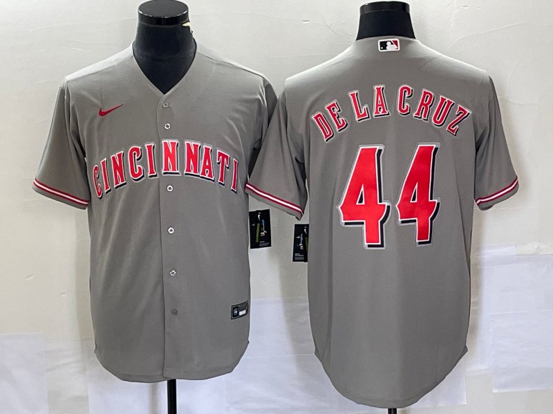Men's & Youth CIN #44 Elly De La Cruz Grey 2023 Cool Player Jersey