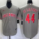 Men's & Youth CIN #44 Elly De La Cruz Grey 2023 Cool Player Jersey