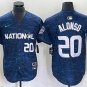 Men's NYM#20 Pete Alonso Number Royal 2023 All Star Cool Player Jersey