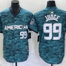 Men's Womens Yankees #99 Aaron Judge 2023 All star Player Jersey Teal