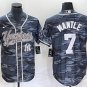 Men's 2023 NYY Mickey Mantle Player Jersey navy camo