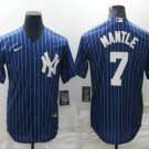 Men's 2023 NYY Mickey Mantle Player Jersey Blue Pinstripe
