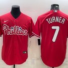 Men's & Youth PHI #7 Trea Turner Cool Player Jersey Red