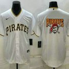 Men's PIT Big Logo White Stitched Cool Player Jersey