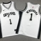 Kids Youth San Antonio Spurs #1 Victor Wembanyama White Stitched Jersey