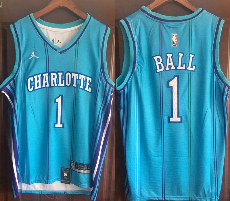 Men's Hornets #1 LaMelo Ball Retro Basketball Jersey Teal Green