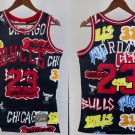 Men's Bulls Mitchell & Ness #23 Michael Jordan Swingman Hot Press Jersey