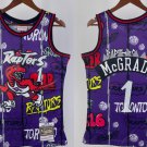 Men's Mitchell & Ness Raptors #1 Tracy McGrady Swingman Hot Press Jersey