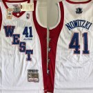 Men's West All Star Mavericks #41 Dirk Nowitzki Stitched AU Jersey White