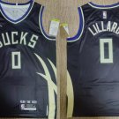 Men's & Kids Milwaukee Bucks #0 Damian Lillard Basketball Jersey Black