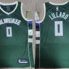 Men's & Kids Milwaukee Bucks #0 Damian Lillard Basketball Jersey Green