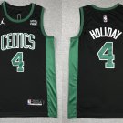 Men's Boston Celtics #4 Jrue Holiday Basketball Jersey Black Jordan Brand