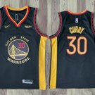 Men's Warriors #30 Stephen Curry Basketball City Jersey Stitched Black 2024