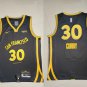 Men's Warriors #30 Stephen Curry Basketball City Jersey Black 2024