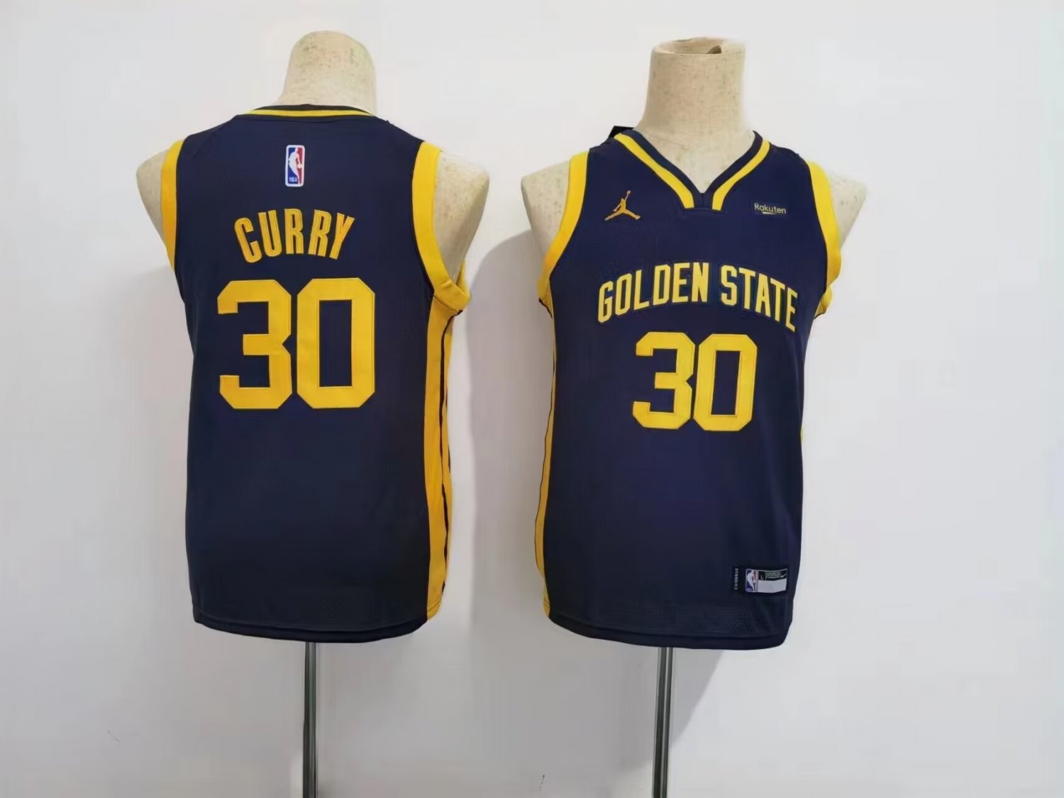 Youth Warriors #30 Stephen Curry Statement Edition Jersey Navy Blue