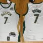Men's Celtics #7 Jaylen Brown Basketball Jersey White 2024 City Edition