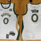 Men's Celtics #0 Jayson Tatum Basketball Jersey White 2024 City Edition