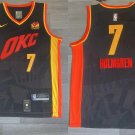 Men's Oklahoma City Thunder #7 Chet Holmgren City Basketbsall Jersey Black 2024