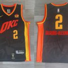 Men's Oklahoma City Thunder #2 Shai Gilgeous-Alexander City Basketbsall Jersey Black 2024