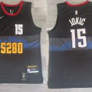 Men's Nuggets #15 Nikola Jokic City Basketbsall Jersey Black 2024