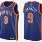 Men's Knicks #9 RJ Barrett City Basketbsall Jersey Blue 2024