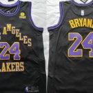 Men's Lakers #24 Kobe Bryant City Basketbsall Jersey Black 2024