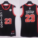 Men's Chicago Bulls #23 Michael Jordan City Basketbsall Jersey Black 2024
