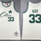 Men's Mitchell & Ness Celtics #33 Larry Bird Basketball Jersey Cream White