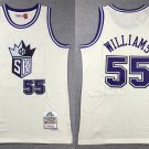 Men's Mitchell & Ness Kings #55 Jason Williams Basketball Jersey Cream White