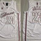 Men's Cavaliers #23 LeBron James Retro Basketball Stitched Jersey White