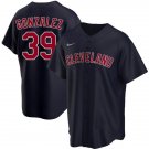 Any Size CLE #39 Oscar Gonzalez Navy Cool Base Stitched Jersey