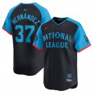Any Size National League #37 Teoscar Hernandez Navy 2024 All-Star Stitched Player Jersey