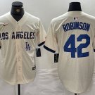 Men's LAD #42 Jackie Robinson Cream City Stitched Player Jersey