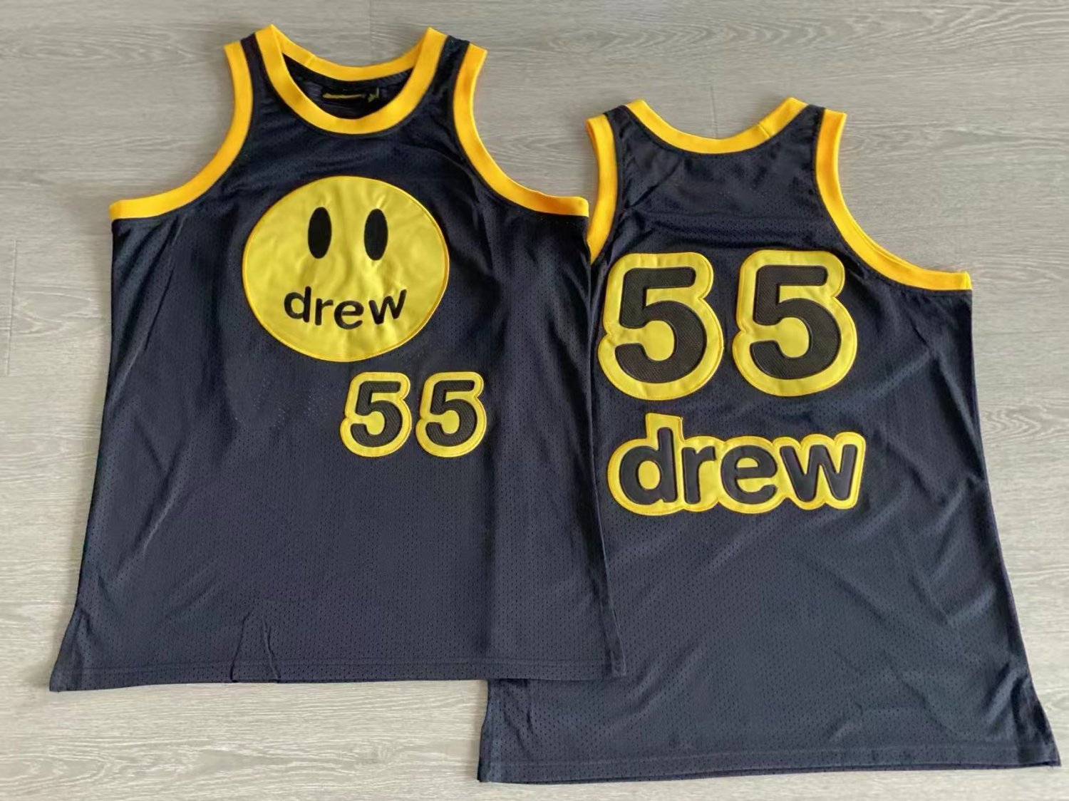 Men's Drew House SS22 Mesh Mascot Basketball Jersey Black AU
