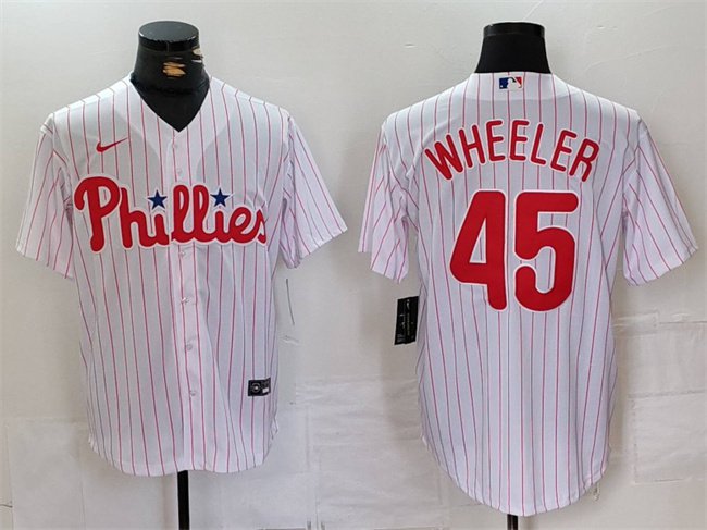 Mens Womens Youth PHI #45 Zack Wheeler Cool Jersey White