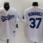 Any Size LAD #37 Teoscar Hernandez White 2024 Home Stitched Player Jersey