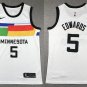 Men's Timberwolves #5 Anthony Edwards City Jersey White 2023